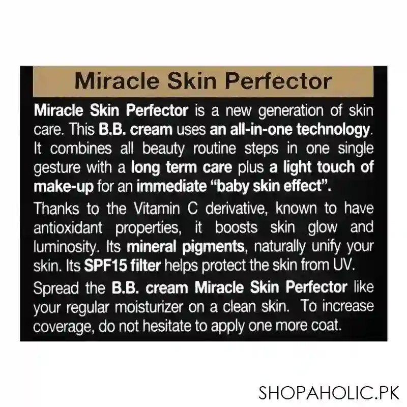 garnier skin naturals miracle skin perfector 5 in 1 daily moisturizer bb cream, light, 50ml image5