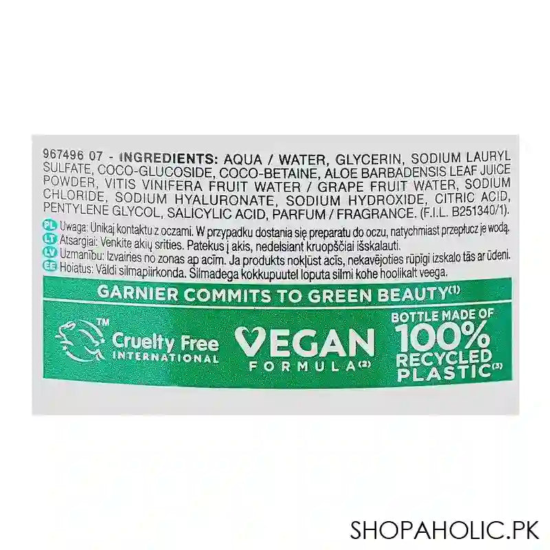 Garnier Skin Naturals Vitamin C Clarifying Wash, Cruelty Free, Vegan, 200ml - Image 2
