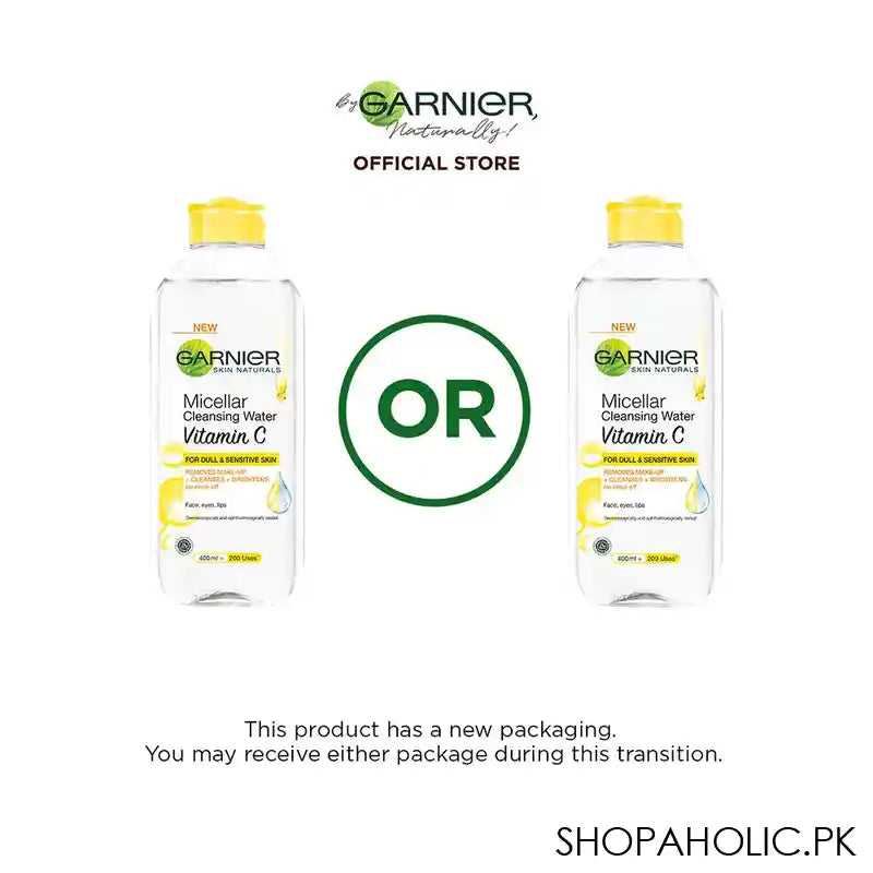 Garnier Skin Naturals Vitamin C Micellar Cleansing Water 400ml - Image 4
