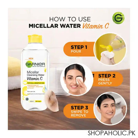 Garnier Skin Naturals Vitamin C Micellar Cleansing Water 400ml - Image 5