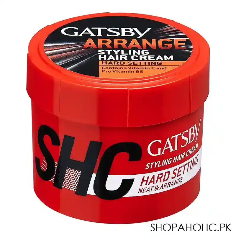 Gatsby Arrange Styling Hair Cream, Hard Setting, 250g - Main Image
