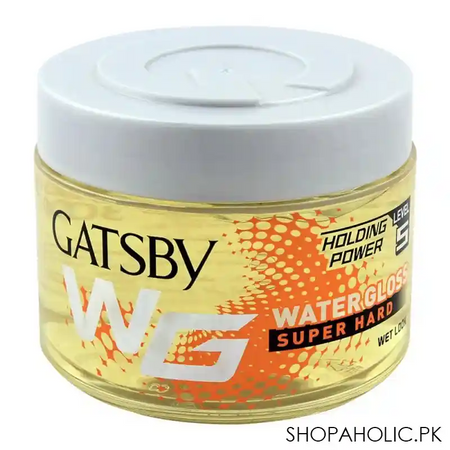 gatsby wg water gloss super hard holding power 5 hair gel, wet look, 300gm main image