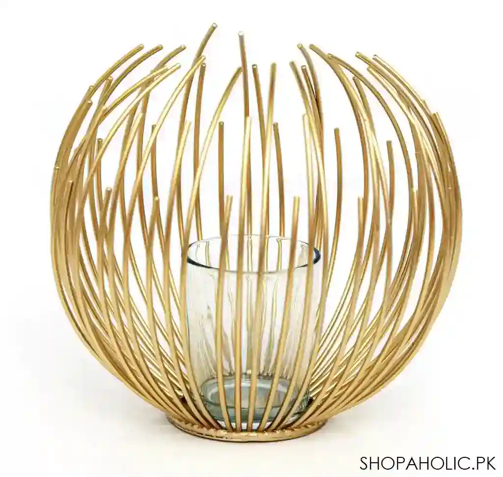 geometric metal candle holder image3