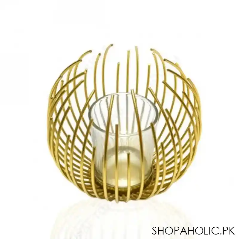 geometric metal candle holder image5