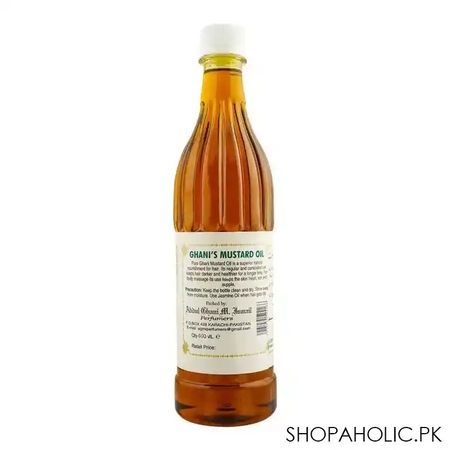 ghani's mustard hair oil, 600ml image2