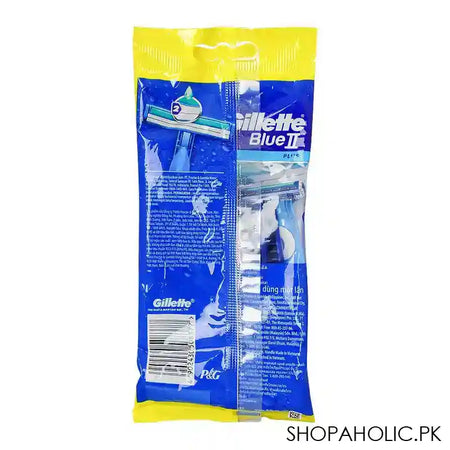 Gillette Blue II Plus Disposable Razors, 6-Pack - Image 3