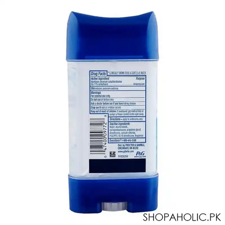 gillette clear gel cool wave, deodorant for men, 107g image2