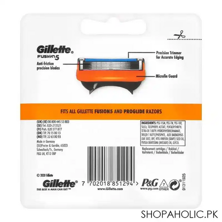 gillette fusion 5 cartridges, 4 pack image2