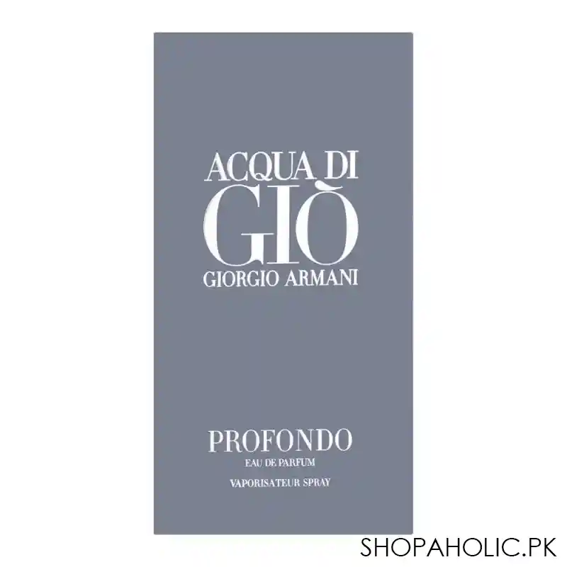 giorgio armani acqua di gio profondo eau de parfum, fragrance for men, 125ml image3