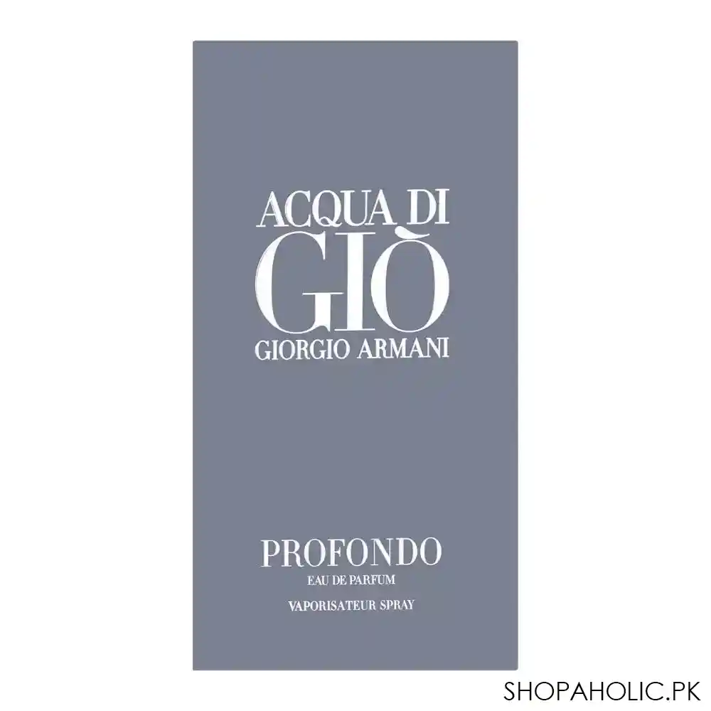 giorgio armani acqua di gio profondo eau de parfum, fragrance for men, 75ml image3