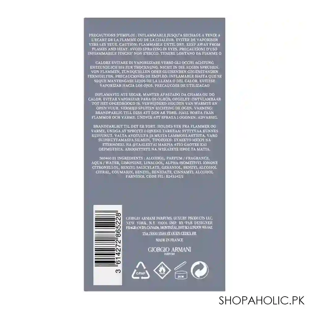 giorgio armani acqua di gio profondo eau de parfum, fragrance for men, 75ml image4