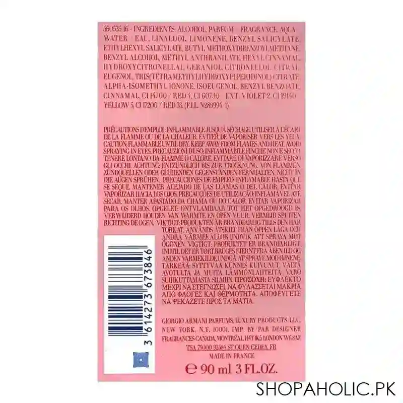 giorgio armani my way floral eau de parfum, for women, 90ml image2