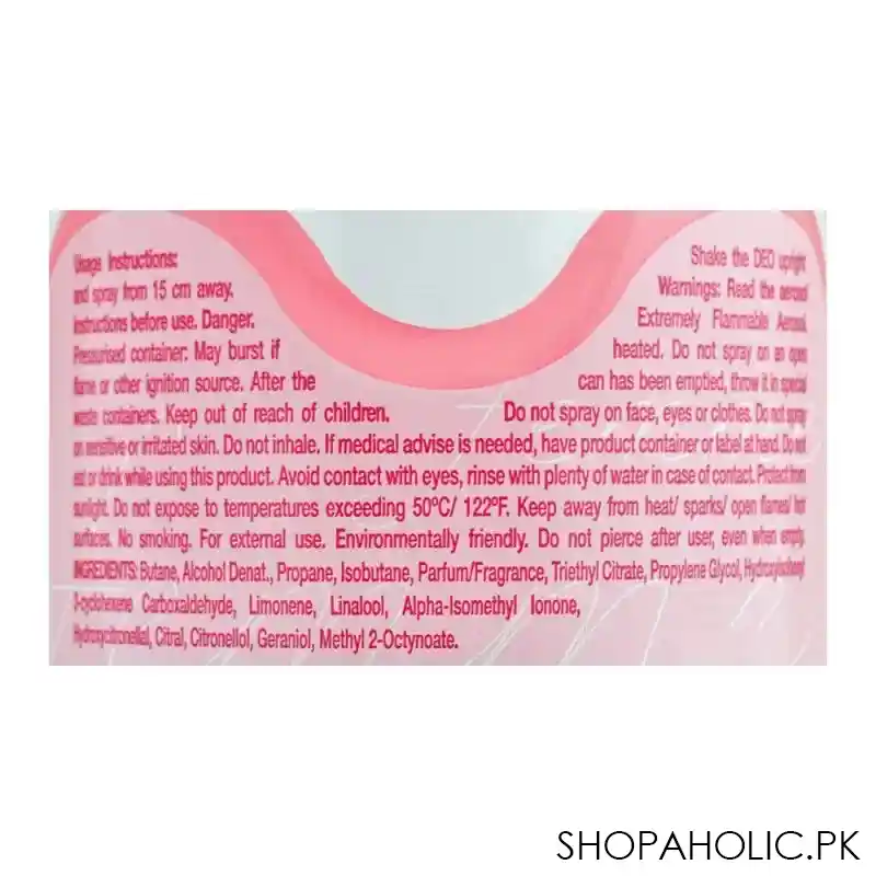 giovanni bacci femme pour femme perfume deodorant spray, 275ml image3