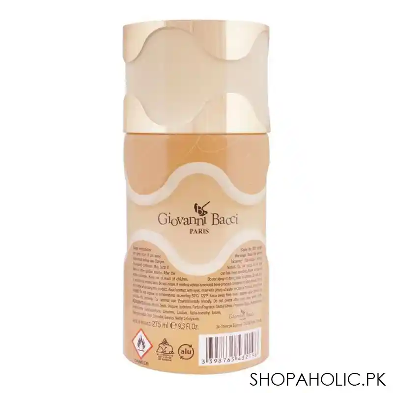 giovanni bacci my giovanni pour femme perfume deodorant spray, for women, 275ml image2