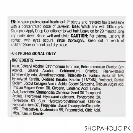gk hair pro line hair taming system deep conditioner hydratant masque, 200g image3