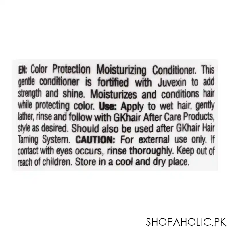 gk hair taming system color protection 4 with juvexin, moisturizing conditioner, 1000ml image3