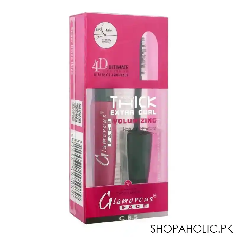 glamorous face 4d thick extra curl volumizing mascara, gf7860 main image