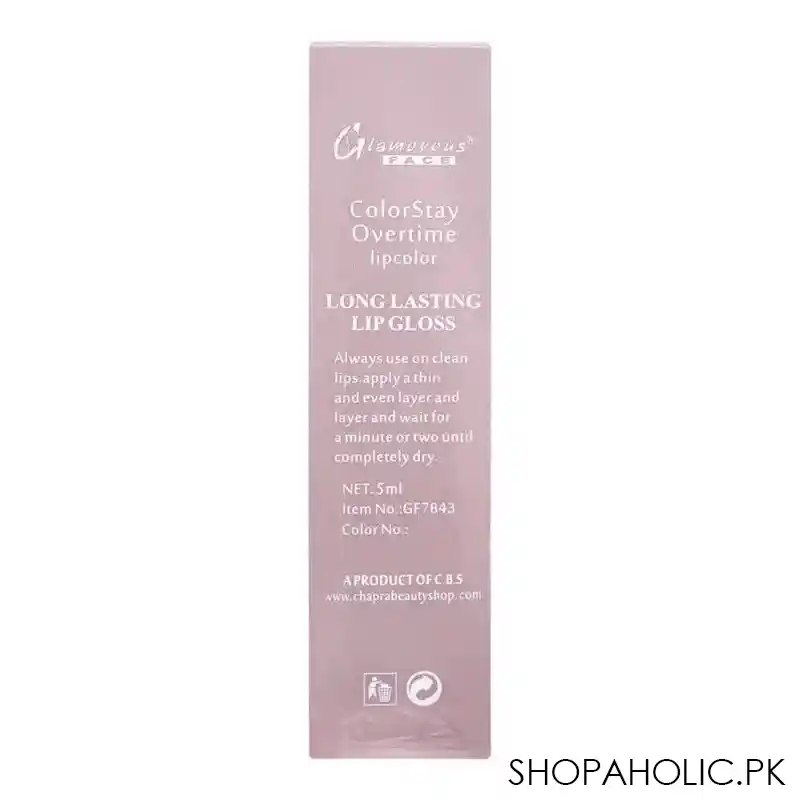 glamorous face color stay overtime lip color 04, gf7843, 5ml image2