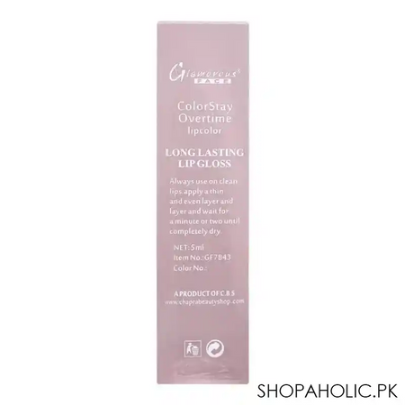 glamorous face color stay overtime lip color 12, gf7843, 5ml image2