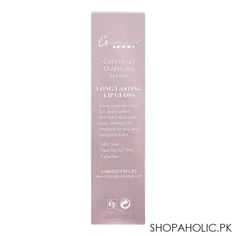 glamorous face color stay overtime lip color 17, gf7843, 5ml image2