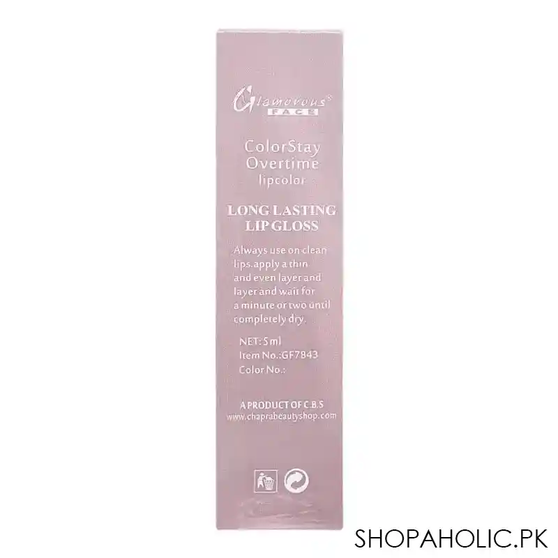 glamorous face color stay overtime lip color 24, gf7843, 5ml image2
