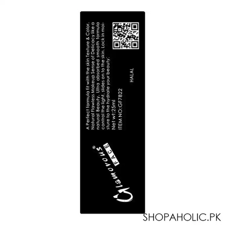 glamorous face hd cinema & tv waterproof long lasting foundation, 02 sun beige, gf7822 image5