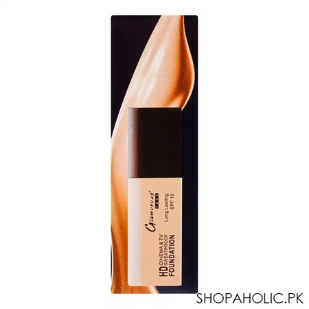 glamorous face hd cinema & tv waterproof long lasting foundation, 03 soft ivory, gf7822 image4