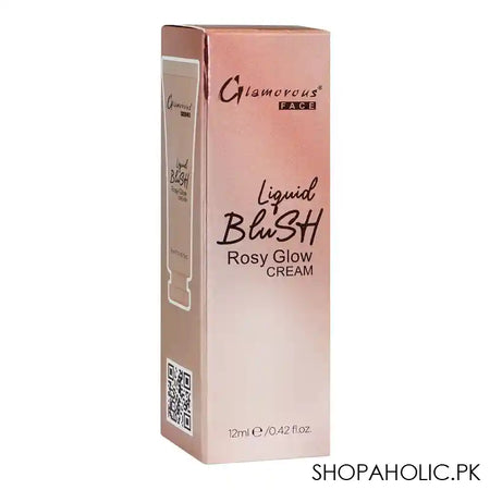 Glamorous Face Liquid Blush Rosy Glow Cream, 02 GF8058, 12ml - Image 5