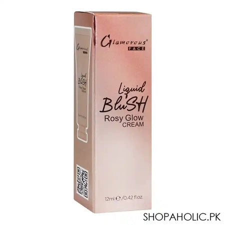 Glamorous Face Liquid Blush Rosy Glow Cream, 03 GF8058, 12ml - Main Image