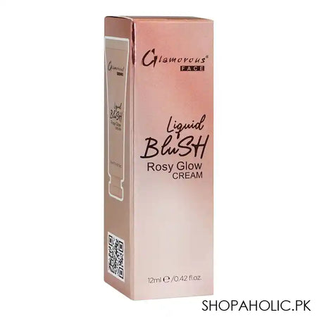 Glamorous Face Liquid Blush Rosy Glow Cream, 06 GF8058, 12ml - Main Image