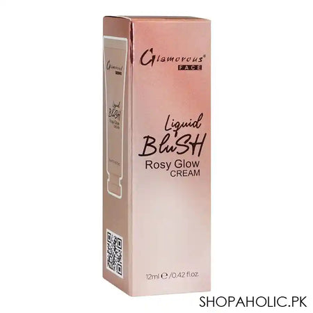 Glamorous Face Liquid Blush Rosy Glow Cream, 07 GF8058, 12ml - Image 5