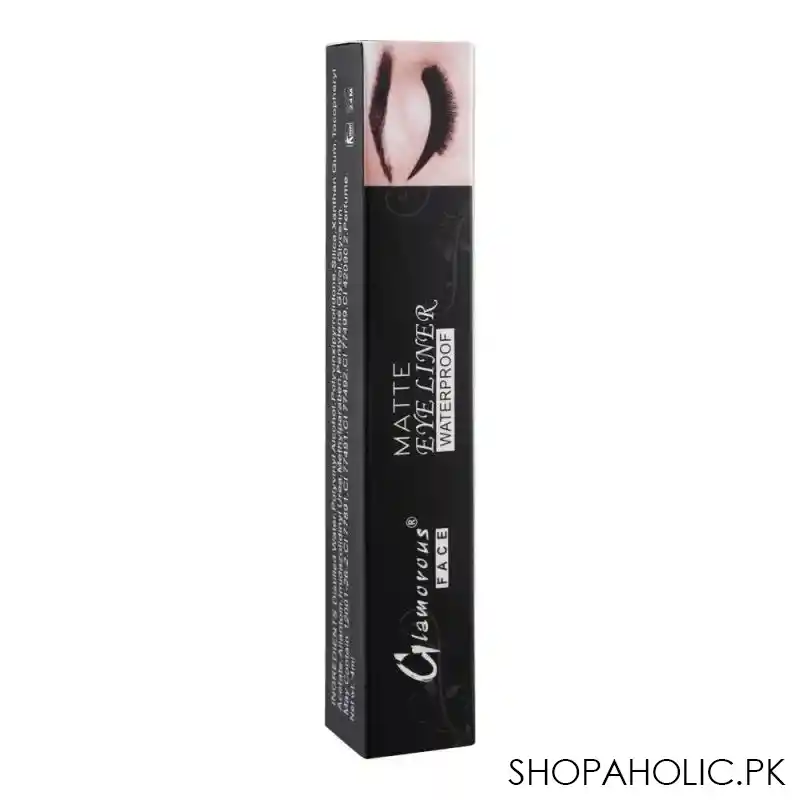 glamorous face matte waterproof eye line, black 7783, gf7783 image2