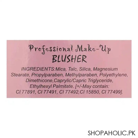 Glamorous Face Professional Make-Up Blusher 02, GF7838, 4g - Image 5