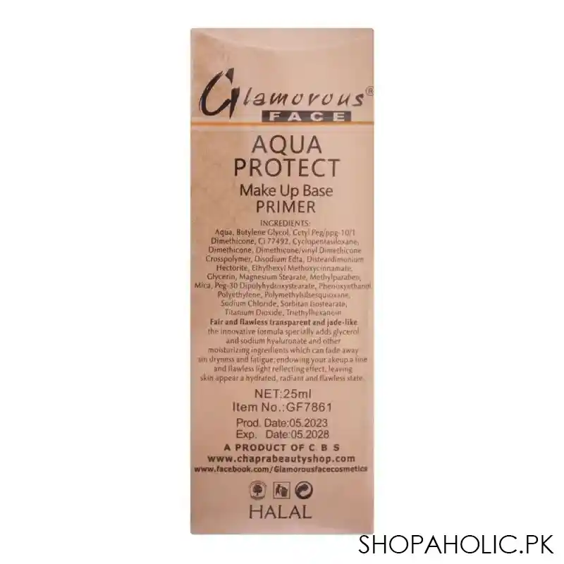 glamorous face true colors aqua protect makeup base primer, gf7861, 25ml image2