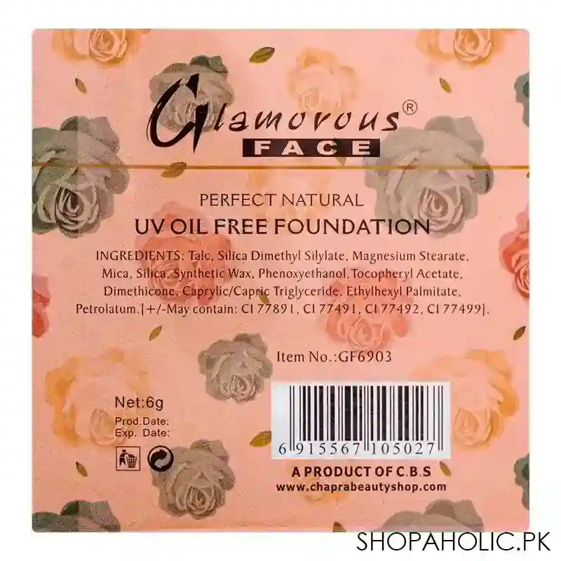 glamorous face two way cake face powder 02, gf6903, 6g image3