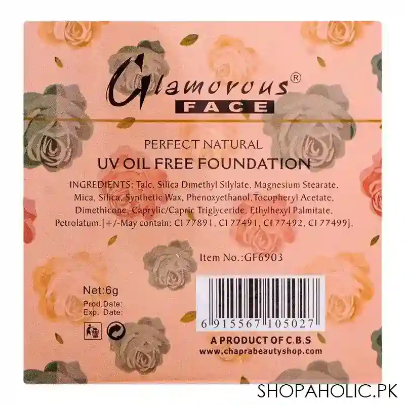 glamorous face two way cake face powder 05, gf6903, 6g image3