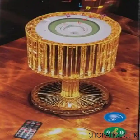 glass shape crystal lamp with bluetooth speaker image2