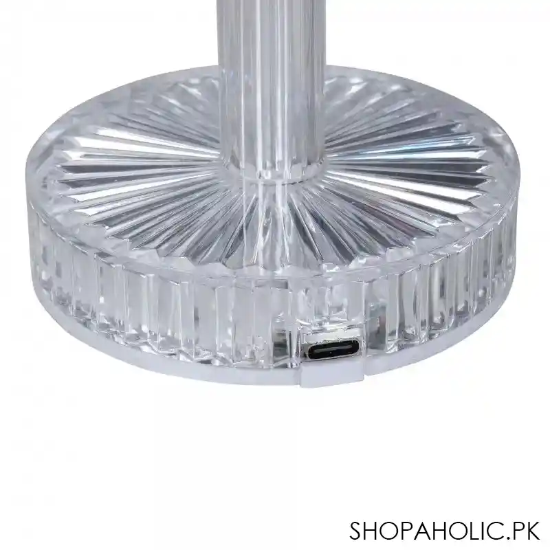 glass shape crystal lamp with bluetooth speaker image3