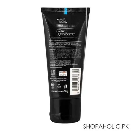 glow & handsome instant brightness face wash, 50g image2