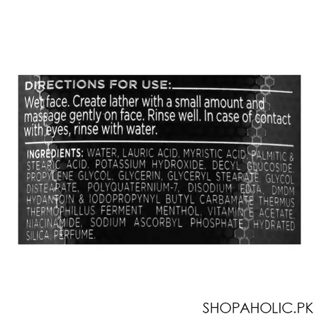 glow & handsome instant brightness face wash, 50g image3
