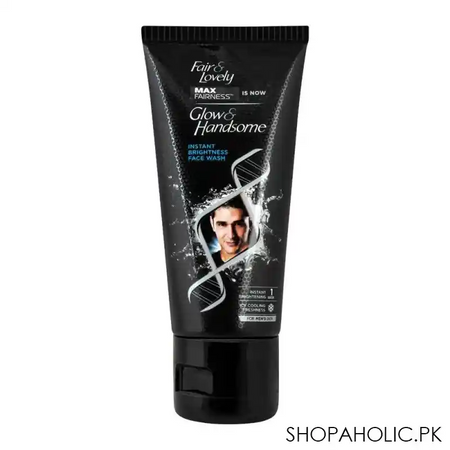 glow & handsome instant brightness face wash, 50g main image