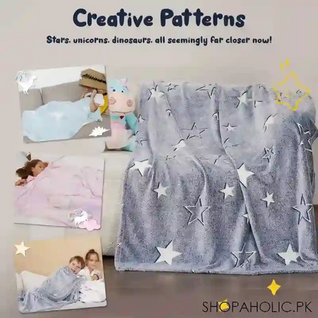 glow in the dark throw blanket for kids image4