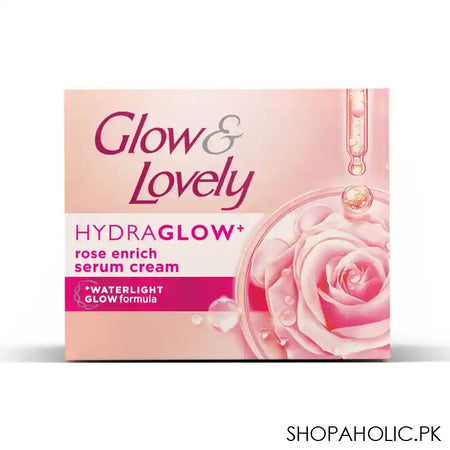 Glow & Lovely Hydra Glow Rose Enrich Serum Cream, Water Light Glow Formula, 60ml - Main Image