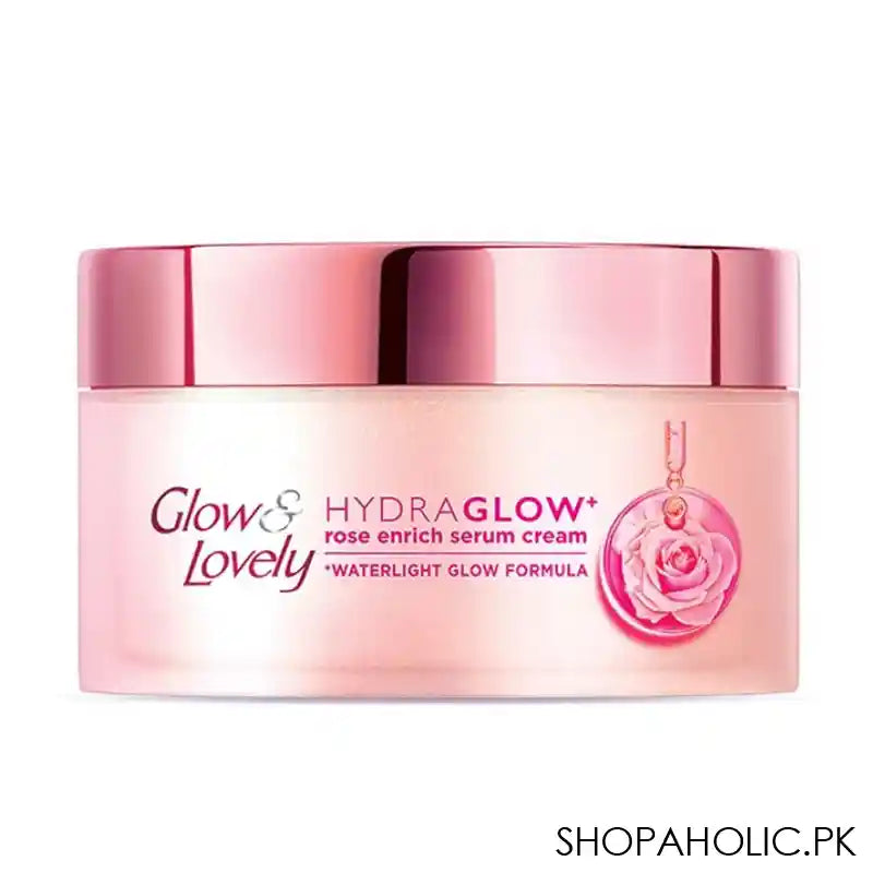Glow & Lovely Hydra Glow Rose Enrich Serum Cream, Water Light Glow Formula, 60ml - Image 3