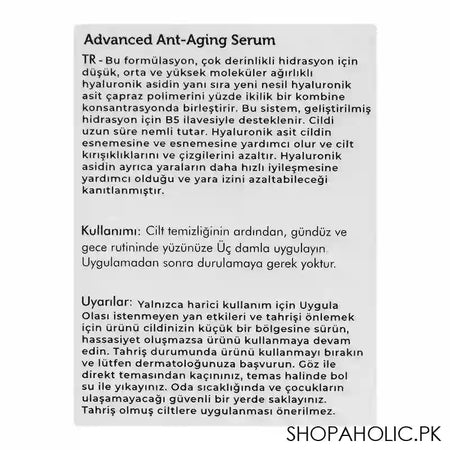 Gluvit's Advanced Anti-Aging Serum, 30ml - Image 3