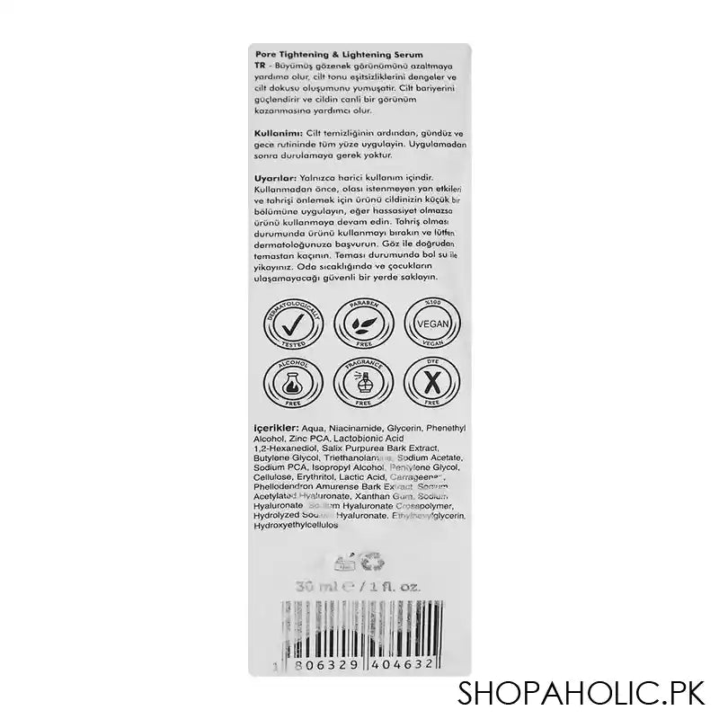 Gluvit's Pore Tightening & Lightening Serum, 30ml - Image 2