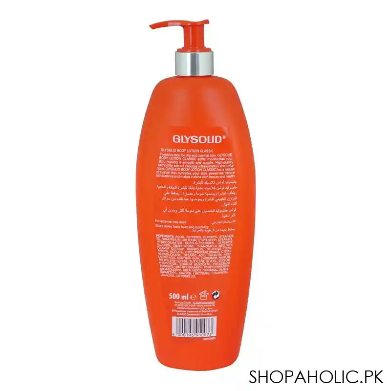 Glysolid Classic Body Lotion, For Dry & Normal Skin, 500ml - Image 2