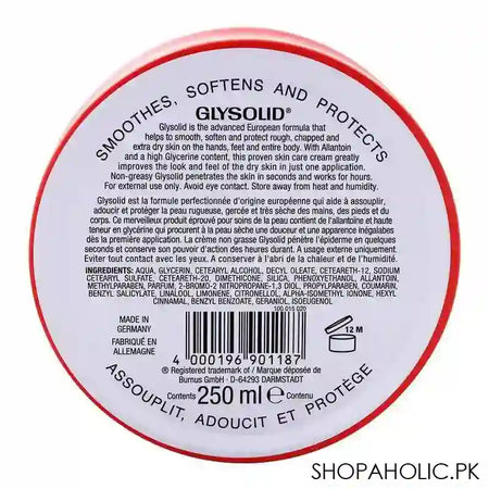 GLYSOLID Skin Cream, 250ml - Image 2