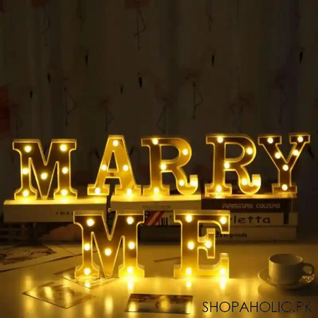 gold plated led letters image2
