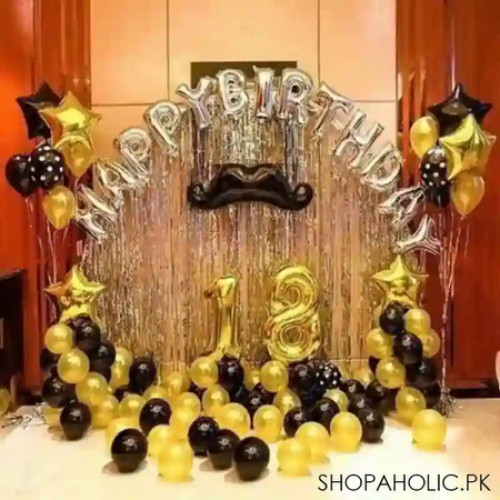 golden and black moustache happy anniversary deal main image